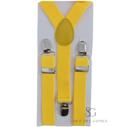 Imagem de Suspensório Amarelo Infantil Para Pajens e Eventos