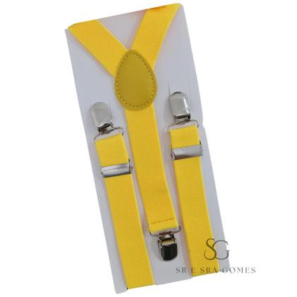Imagem de Suspensório Amarelo Infantil Para Pajens e Eventos