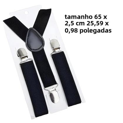 Imagem de Suspensórios Ajustáveis Elásticos Pretos Para Crianças, Acessórios De Moda Para Meninos E Meninas,