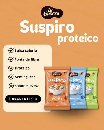 Imagem de SUSPIRO PROTEICO SABOR CARAMELO 30g - LA GANEXA