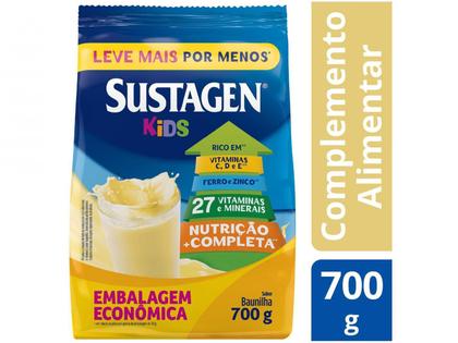 Imagem de Sustagen kids complemento alimentar infantil em po embalagem economica 700g