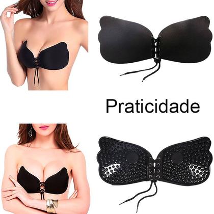 Imagem de Sutiã Adesivo Borboleta Push Up Junta e Levanta