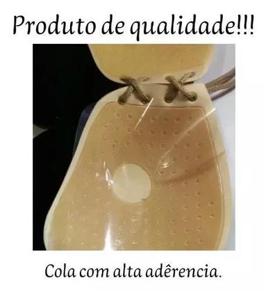Imagem de Sutiã Adesivo Invisível Levanta Seio PUSH UP Com Amarração BEGE M