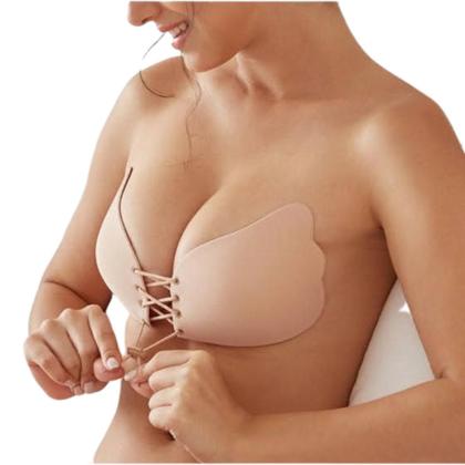 Imagem de Sutiã Adesivo Invisível Push Up com Cadarço Levanta Seio