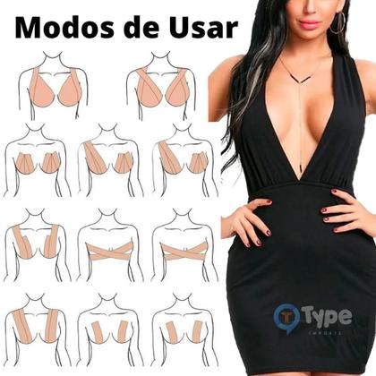 Imagem de Sutiã Adesivo Levanta Seios Peito Fita Boob Up Invisível Yep