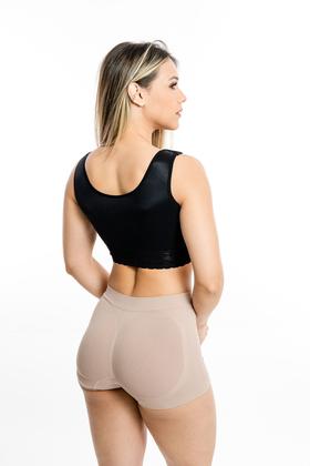 Imagem de Sutiã alça larga com colchete e renda cor preto kelogel