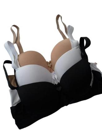 Imagem de Sutiã alças reforçadas,3 fechos,com bojo e aro,em microfibra