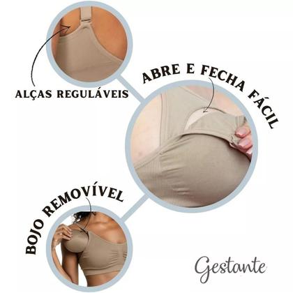 Imagem de Sutiã Amamentação Com Bojo Removível Zee Rucci - ZR0307003