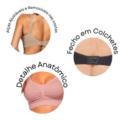 Imagem de Sutiã Amamentação Com Bojo Removível Zee Rucci - ZR0307003