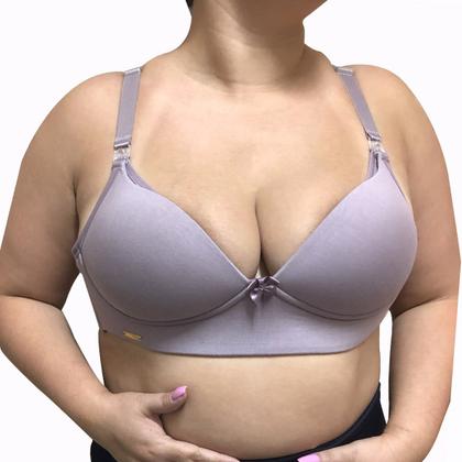 Imagem de Sutiã Amamentação Plus Size em tecido Modal até o tamanho 60 com bojo
