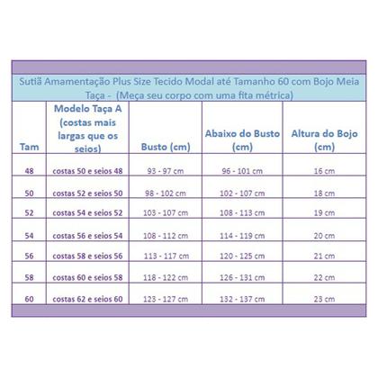 Imagem de Sutiã Amamentação Plus Size em tecido Modal até o tamanho 60 com bojo