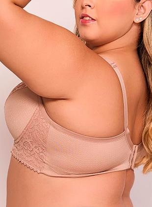 Imagem de Sutiã Base Nayane SP 01 0012 Plus Size Com Aro e Bojo Rendado T. 48/54