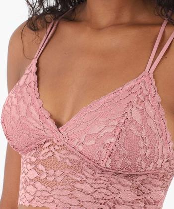 Imagem de Sutiã Bra Top De Renda Com Bojo e Sem Aro Marisa Rosa-75124