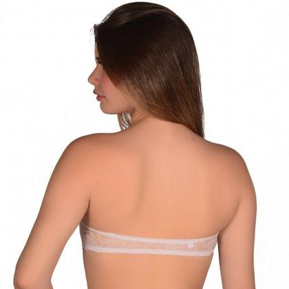 Imagem de Sutiã Bustiê Microfibra Com Alça De Silicone Removível Top Liso