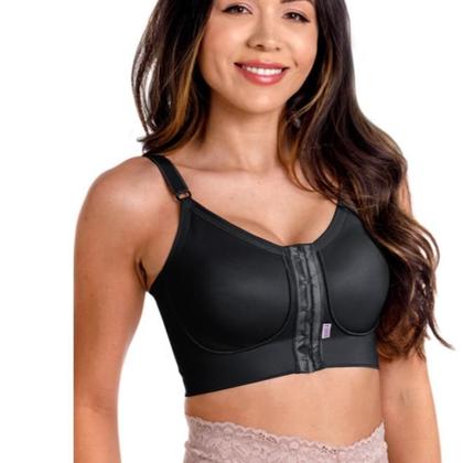 Imagem de Sutiã Cirúrgico Biobela Com Fecho Frontal Duplo Preto M 1650