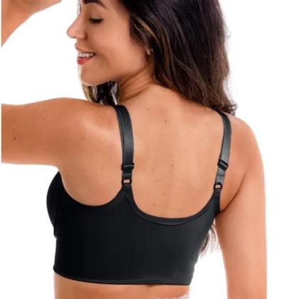 Imagem de Sutiã Cirúrgico Biobela Com Fecho Frontal Duplo Preto M 1650