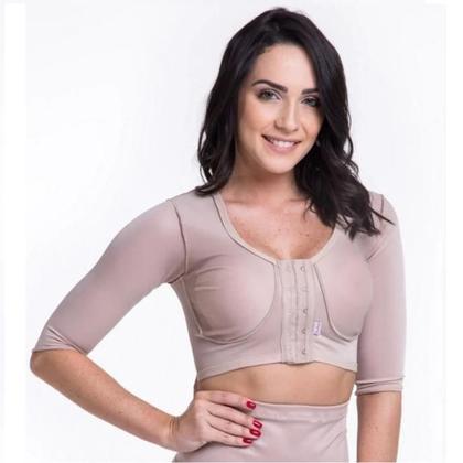Imagem de Sutiã Cirúrgico Biobela Fecho Frontal com Reforço e Manga GG 1615