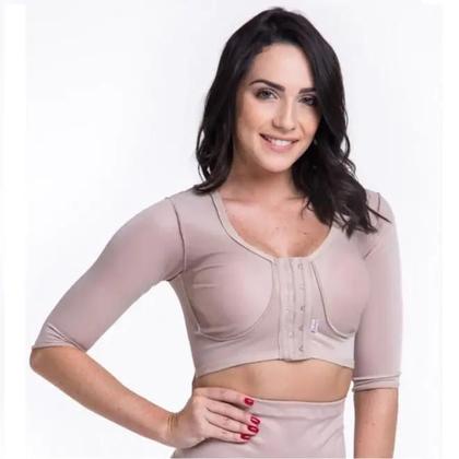 Imagem de Sutiã Cirúrgico Biobela Fecho Frontal com Reforço e Manga GG 1615