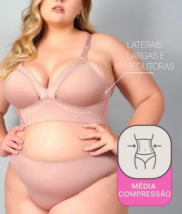 Imagem de Sutiã Cobertura Total Sem Bojo Sem Aro Elegance Plus Size - Duloren
