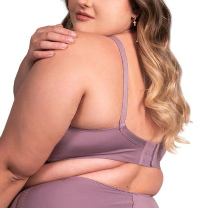 Imagem de Sutiã Cobertura Total Sem Bojo Sem Aro Elegance Plus Size - Duloren