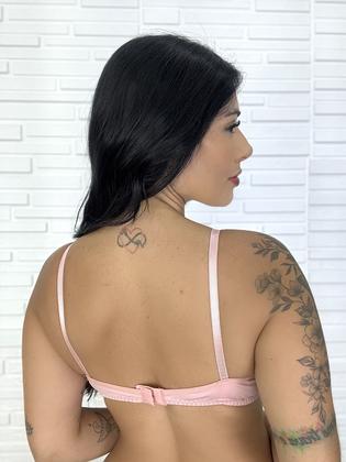 Imagem de Sutiã Com Bojo Reforçado Push Up Alça Regulável Microfibra Levanta Seios Soutien MAYU MODAS Lingerie
