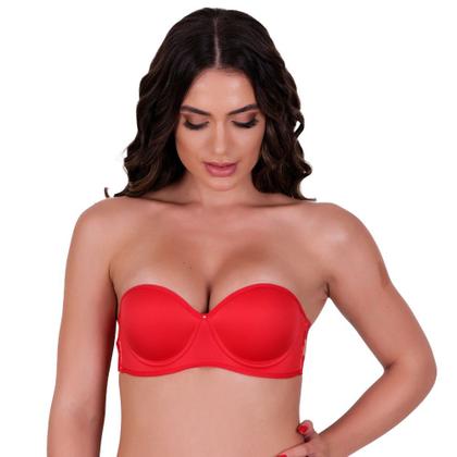 Imagem de Sutiã com Bojo sem Alça Frente Única Costa Nua