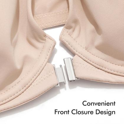 Imagem de Sutiã com fecho frontal CALVENA Back Support Posture 44B Beige