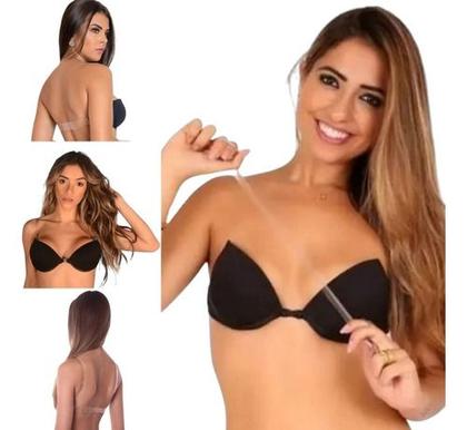 Imagem de Sutiã Costa Nua Com Bojo E Alças De Silicone 2 Formas De Uso
