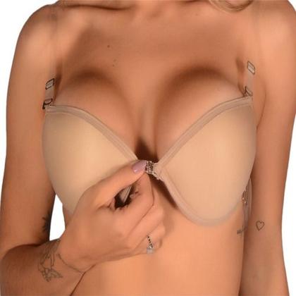 Imagem de Sutiã Costa Nua Invisível Com Alça De Silicone E Costas Bojo