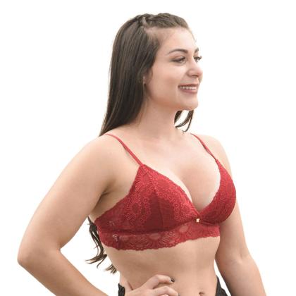 Imagem de Sutiã Cropped Bojo Removível Com Renda Nayane Rodrigues