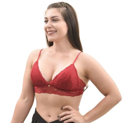 Imagem de Sutiã Cropped Bojo Removível Com Renda Nayane Rodrigues