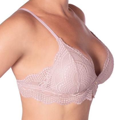 Imagem de Sutiã Cropped Bojo Removível Com Renda Nayane Rodrigues