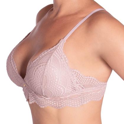 Imagem de Sutiã Cropped Bojo Removível Com Renda Nayane Rodrigues