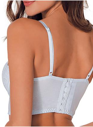 Imagem de Sutiã Cropped Demillus 067839 Lover Com Aro e Bojo Renda e Microfibra T. 42/48