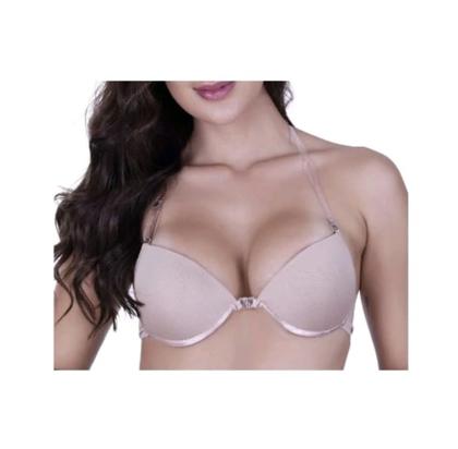 Imagem de Sutiã de Bojo Com Alça De Silicone Transparente Invisível Com Bojo Nadador Com Duas Alças