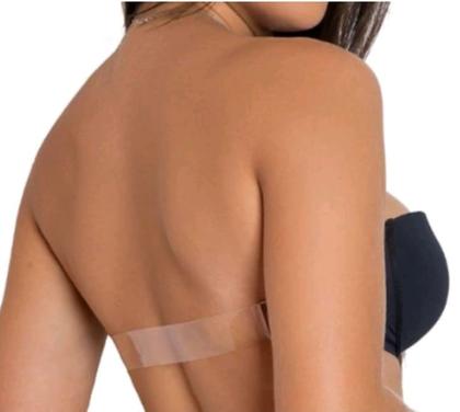 Imagem de Sutiã de Bojo Com Alça De Silicone Transparente Invisível Com Bojo Nadador Com Duas Alças