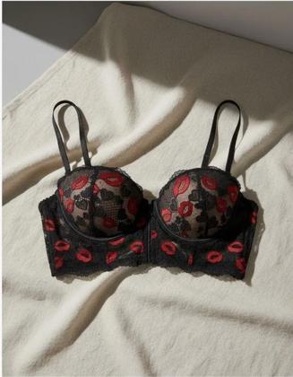 Imagem de Sutiã de Renda Corpete Sexy Aro e Bojo Fecho Frontal Zíper