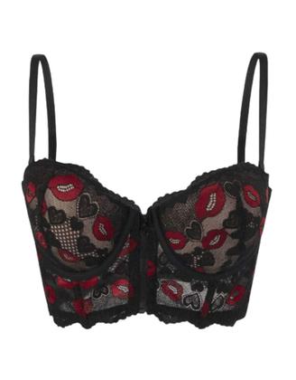 Imagem de Sutiã de Renda Corpete Sexy Aro e Bojo Fecho Frontal Zíper