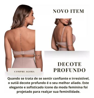Imagem de Sutiã Decote Profundo C/ Bojo Liebe 203700 Casapaula