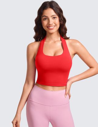 Imagem de Sutiã Esportivo CRZ YOGA Butterluxe Halter com Bojo Vermelho P XS
