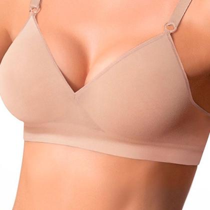 Imagem de Sutiã Feminino Com Bojo Microfibra Sem Costura