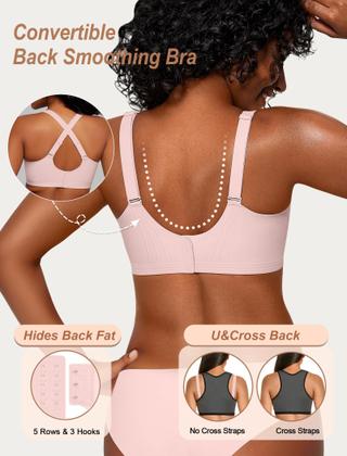 Imagem de Sutiã feminino confortável Deep V Wireless Push Up Push Up GG