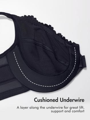 Imagem de Sutiã feminino DELIMIRA com fechamento frontal e cobertura total