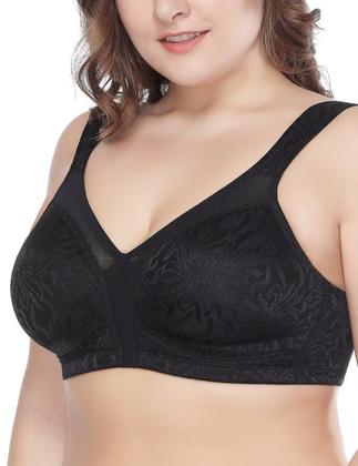 Imagem de Sutiã feminino Deyllo com cobertura total plus size 38C preto
