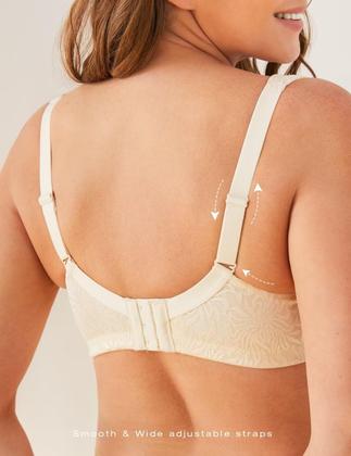 Imagem de Sutiã feminino Deyllo com cobertura total plus size 42G bege