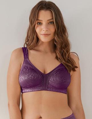 Imagem de Sutiã feminino Deyllo com cobertura total plus size minimizer roxo