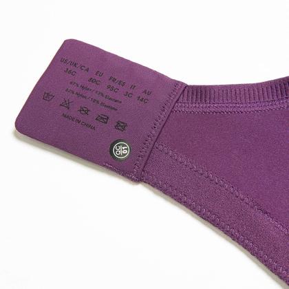 Imagem de Sutiã feminino Deyllo com cobertura total plus size minimizer roxo