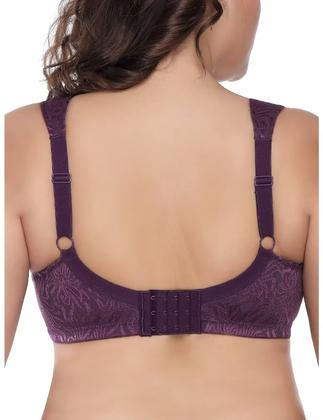 Imagem de Sutiã feminino Deyllo com cobertura total plus size minimizer roxo