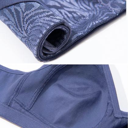 Imagem de Sutiã feminino Deyllo Full Coverage Plus Size 42C azul escuro