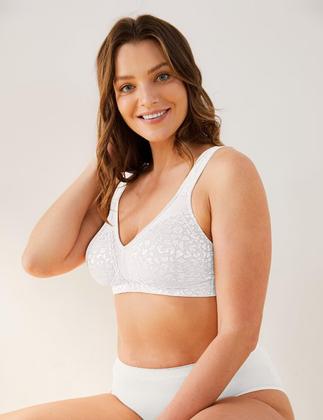 Imagem de Sutiã feminino Deyllo Full Coverage Plus Size 44C branco